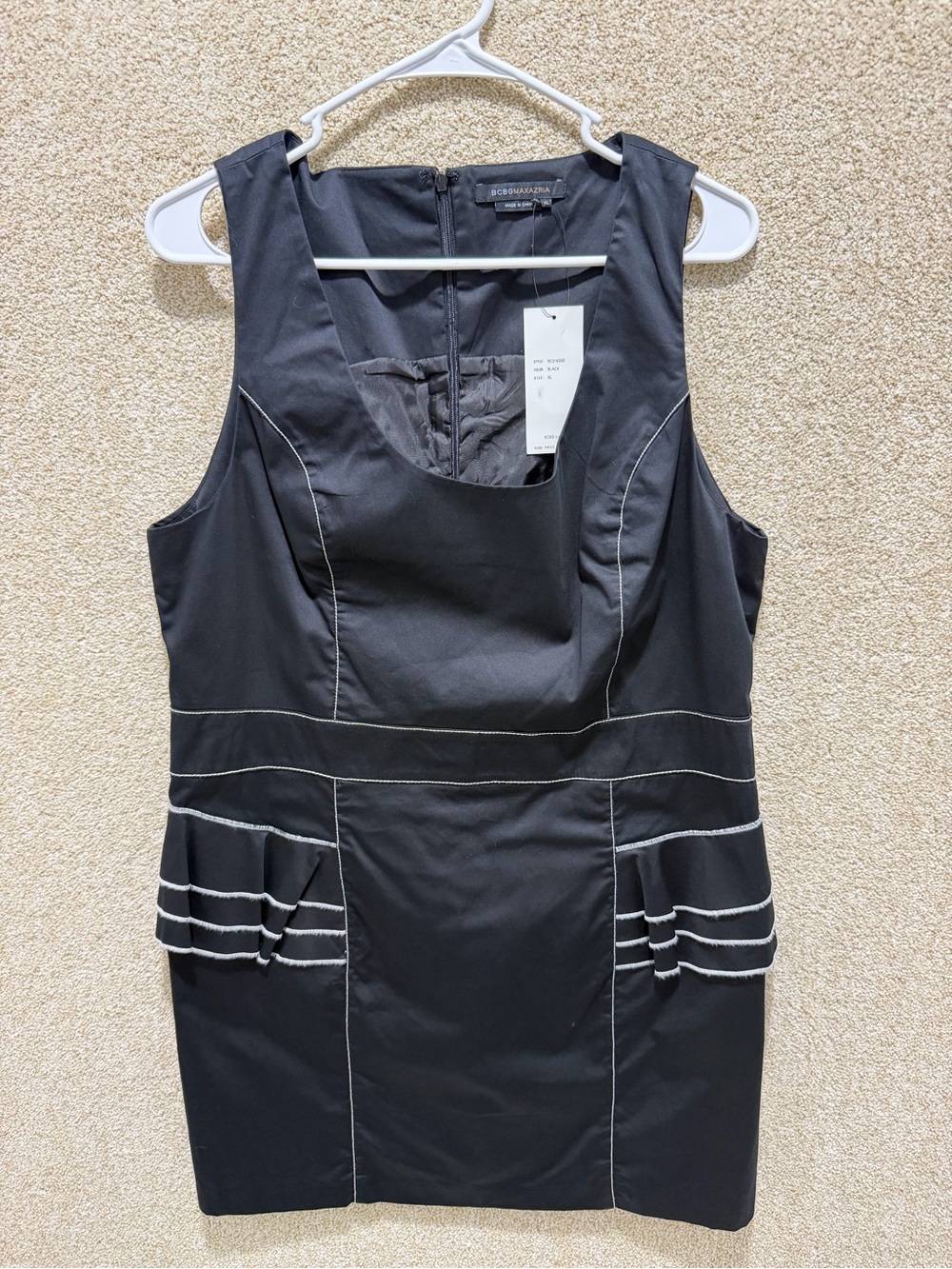 NWT corpcore XL dress BCBGMAXAZRIA black‎ dress cocktail business office dress